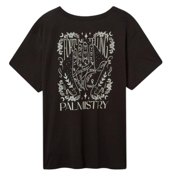 NWT Torrid Black Mystical Palmistry Tee - Picture 3 of 6